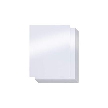 Imagem de Papel branco brilhante – pacote com 100 papéis metálicos, 120 g/m², materiais de artesanato, ingressos, convite, artigos de papelaria, uso de scrapbook, compatível com impressora, 21 x 28 cm