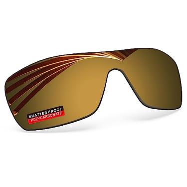 Imagem de iLikeo Lentes de reposição polarizadas de policarbonato PRO+ para óculos de sol Oakley Batwolf OO9101 - Bronze Flash