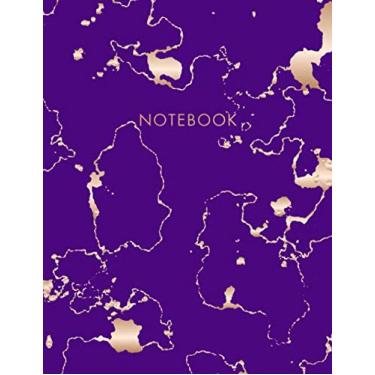 Imagem de Notebook: Purple Marble and Rose Gold - Dotted Bullet Grid Journal (8.5 x 11 inches) - 120 Dot Pages