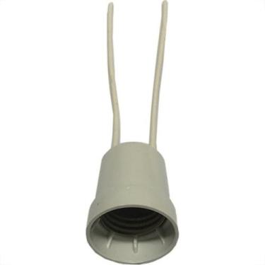 Imagem de Soquete Com Rabicho Voltec Branco V400.1 - Kit C/50