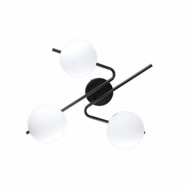 Imagem de Lustre Luminária de Teto Plafon Moderno Barcelona 03 lâmpadas E27 Glob