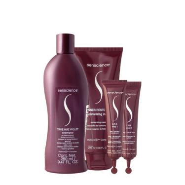 Imagem de Senscience True Hue Violet Shampoo Máscara Moisturizing e C.P.R. (3 pr