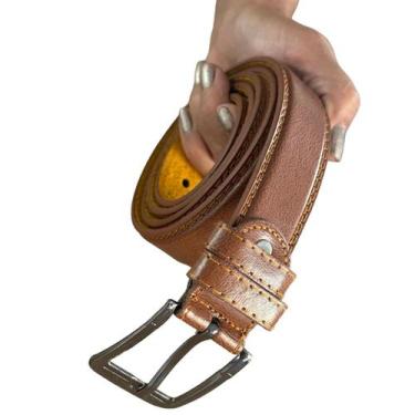 Imagem de Cinto Social Elegante Fivela De Metal De Couro Masculino - Donna Lu, M