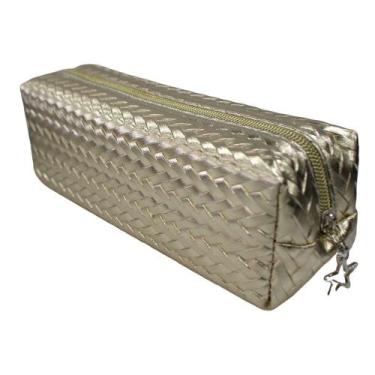 Imagem de Estojo Multiuso Quadrado 2450220 Dourado - Quanhe