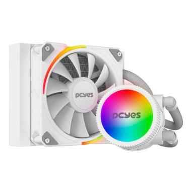 Imagem de Water Cooler Pcyes Sangue Frio 3 White Ghost Para Cpu do Pc Cor Branca