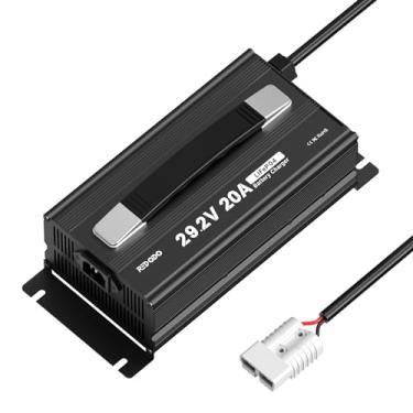 Imagem de Redodo Carregador De Bateria Lifepo4 29,2 V 20 A, Carregador De Bateria De Lítio Ac-Dc De Carregamento Rápido, Adequado Para Bateria De Fosfato De Ferro-Lítio De 24 V, Indicadores Led E 4 Funções De