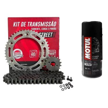 Imagem de Kit Transmissao Relação Tração Fazer 250 2018 2019 2020 2021 2022 2023 2024 + Motul C2