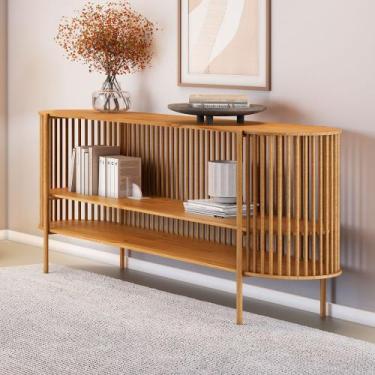 Imagem de Aparador Vazado Arcus Base em Madeira Maciça Mel - LINHA ALTA