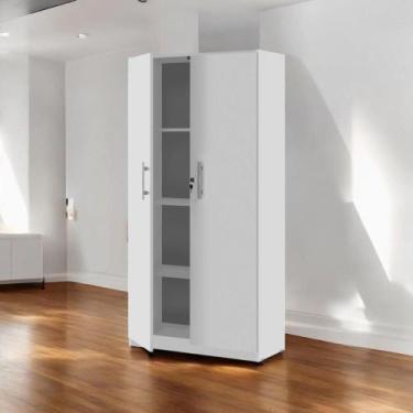 Imagem de Armário Multiuso 02 Portas Light Branco - Pleno Móveis