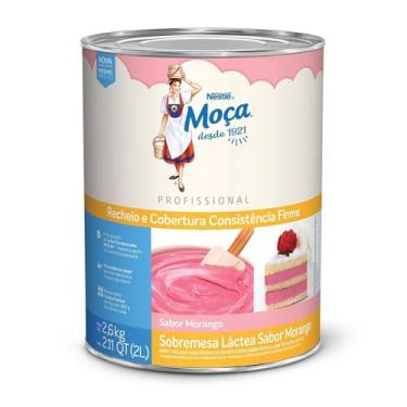Imagem de Lata de Recheio e Cobertura de Morango MOÇA® 2,6Kg