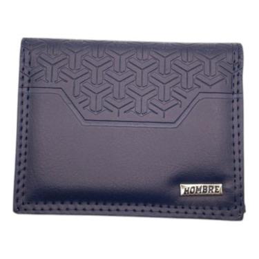 Imagem de Carteira Slim material sintético Minimalista RFID 6 Cartões CNH Notas 