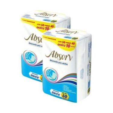 Imagem de Kit 2 Absorventes Geriátrico Absorv Com 50 Unidades Unissex