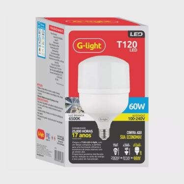 Imagem de Lampada led t120 60w 6500k G-light