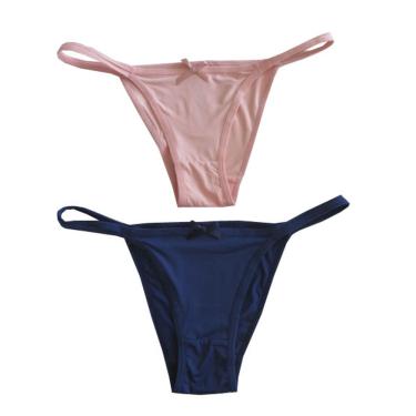 Imagem de CONJUNTO C/2 CALCINHAS B+ 2035C - MARINHO / ROSA CLARO - M