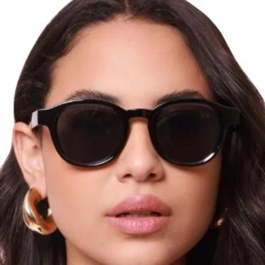 Imagem de Óculos De Sol Redondo Feminino Masculino Proteção UV400 Polarizado Pre