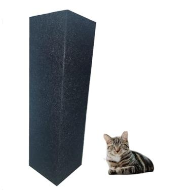 Imagem de Protetor de Parede Arranhador para Gatos, Canto de Parede, Carpete Preto