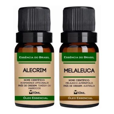 Imagem de Kit 2 Óleos Essenciais 10Ml - Melaleuca + Alecrim - Essência Do Brasil