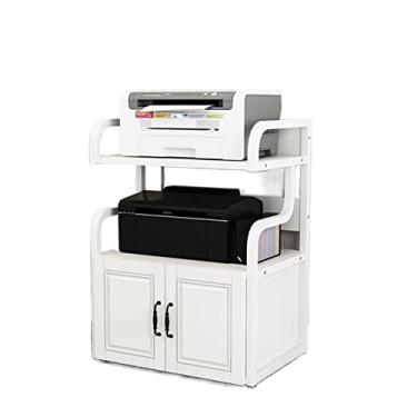 Imagem de Suporte de impressora Suporte de impressora resistente do chão ao teto Rack de impressão para porta de casa armário de arquivo rack de acabamento de copiadora multicamadas rack de armazenamento mesa