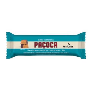 Imagem de Barra de Proteína Emana Sabor Paçoca com 12g de Proteína 40g