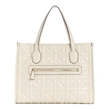 Imagem de GUESS Bolsa Silvana com compartimento duplo, Pedra, One Size