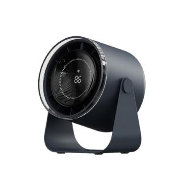 Imagem de DURBESTER Ventilador de mesa pequeno, circulador de ar ultra silencioso de 28 dB com inclinação ajustável de 115°, 100 velocidades, bateria recarregável, alimentado por USB, portátil para quarto