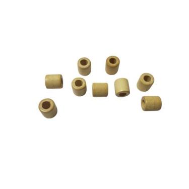 Imagem de Ponteira De Madeira Bolinha Canudo Rolo 18 Mm Pct Com 50 Artesanato - 