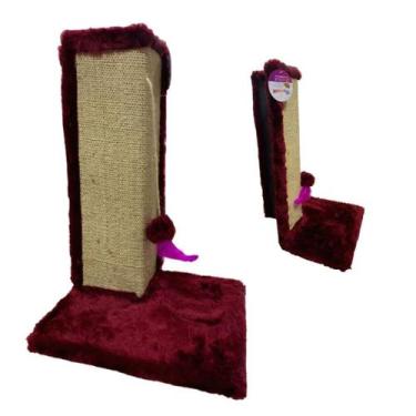 Imagem de Arranhador Para Canto De Sofá Para Gatos - Vermelho Escuro. - Nica pet