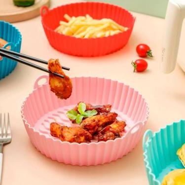 Imagem de Kit 4 Formas De Silicone Para Airfryer 20 Cm Cores Sortidas Cores Sortidas