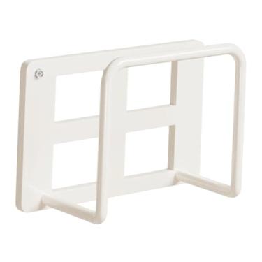 Imagem de Fenteer Caixa de armazenamento, suporte de parede, decoração de parede de aço carbono para modem, sem suporte de perfuração, rack de roteador, prateleira de, L