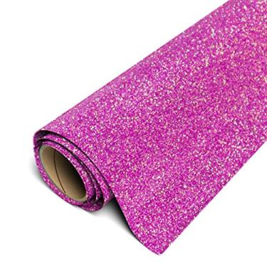 Imagem de Rolo Siser Glitter HTV 30,48 cm x 1,52 m (ameixa arco-íris) ferro em vinil de transferência de calor