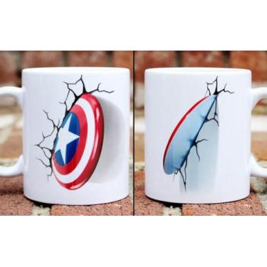 Imagem de Caneca ceramica capitão america - mundi