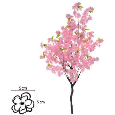 Imagem de Planta Árvore Artificial Cerejeira X192 Rosa 1,20cm - FLORESCER DECOR