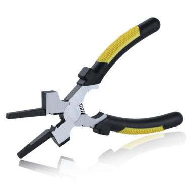 Imagem de SPEEDWOX Alicate de solda Mig com furos de medição Alicate de soldagem multifuncional 7 em 1 ferramenta manual de soldagem de 18 cm, martelo de escória para raspagem de respingos, desenho e corte de