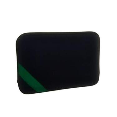 Imagem de Capa De Notebook 15,6 Polegadas Preta Tira Verde Lisa - Mc Atelier