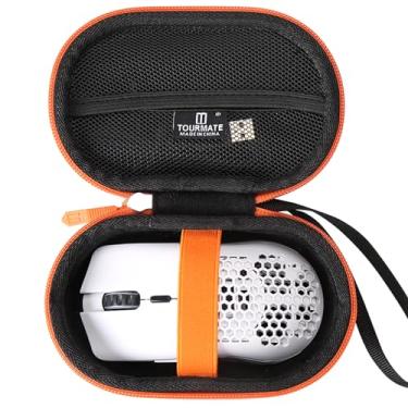 Imagem de Tourmate Estojo de armazenamento para mouse sem fio Glorious/TMKB Falcon M1SE/HyperX, modelo O/D RGB com luzes, estojo rígido de viagem, bolsa protetora de armazenamento (apenas caixa)