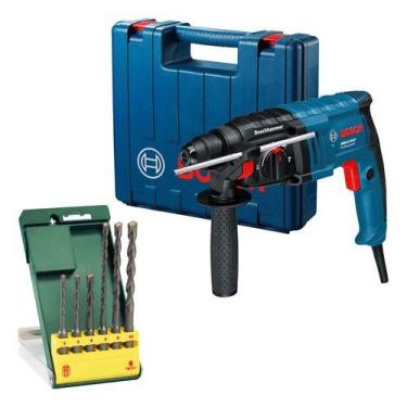 Imagem de Martelete Rompedor Bosch Gbh 220 + Kit Sds Plus 6 Pcs 110v
