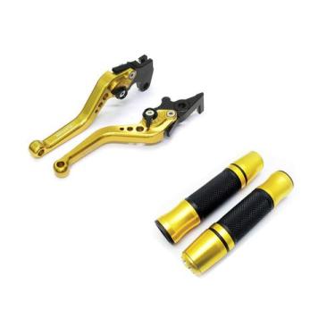 Imagem de Kit Manete Esportivo Manopla Fechada Jupiter Honda Cbx250 Twister Cb30