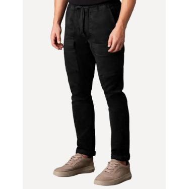 Imagem de Calça Calvin Klein Jeans Masculina Color New Skinny Cargo Preta