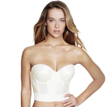 Imagem de Dominique Sutiã feminino Noemi sem alças frente única, Marfim, 34DD