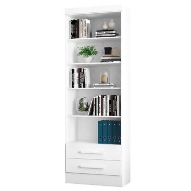 Imagem de Estante Para Livros 2 Gavetas 3420 Branco - Qmovi