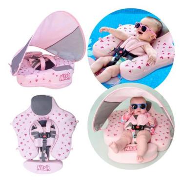 Imagem de Boia Bote Bebe Cobertura Infantil Proteção Solar Original - rocha vari