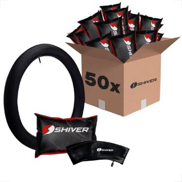 Imagem de 50 Unidades Camara De Ar Kit Shiver Bicicleta Infantil Aro 20 175Mm Revenda Bico Grosso