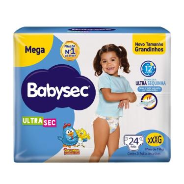 Imagem de Fralda Descartável Babysec Ultrasec Mega Galinha Pintadinha XXXG 24 Unidades