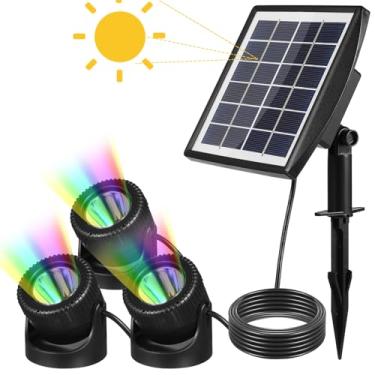 Imagem de Milisten Luz Solar Para Lago Submersível Luzes De Fonte De Luz LED Luzes Subaquáticas Para Quintal - Solução De Iluminação Para Lagos E Pátios
