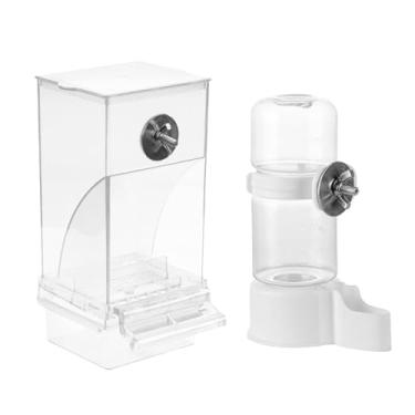 Imagem de Generic Alimentadores e bebedouros para pássaros, recipiente para comida, acessório para gaiola, alimentador para papagaios, dispensador de comida para