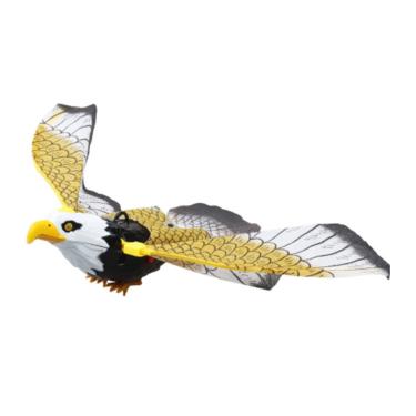 Imagem de Repelente de pássaros, assustador de pássaros, falso, falcão, águia voadora, assustador de pássaros com asa para pássaros, ratos, esquilos, coelhos e outros pássaros ou roedores