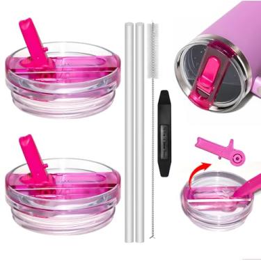 Imagem de TideBloom Tampa removível de substituição de 1,134 g para copo Stanley, à prova de vazamento, durável, à prova de respingos, compatível com copos Stanley de 1,134 g, acessórios para copos Stanley