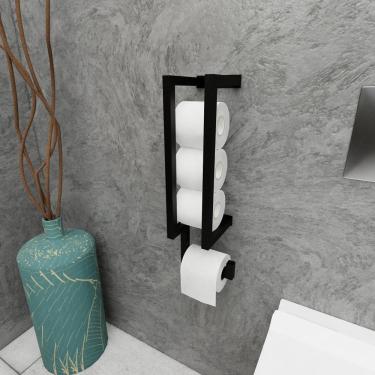 Imagem de Porta Papel Higiênico Parede Papeleira Banheiro Industrial