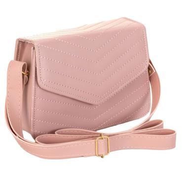 Imagem de Bolsa Casual Detalhe em Bordado com Alça Transversal Fixa com Fecho Prático e Seguro e Versátil