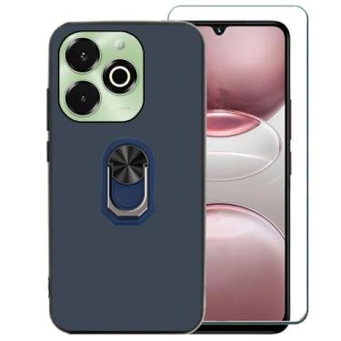 Imagem de Ranyi Capa para celular UMIDIGI G100X com protetor de tela, TPU flexível fino e suporte de anel giratório 360 com suporte de silicone com absorção de choque, compatível com UMIDIGI G100X 5G (2025 6,9